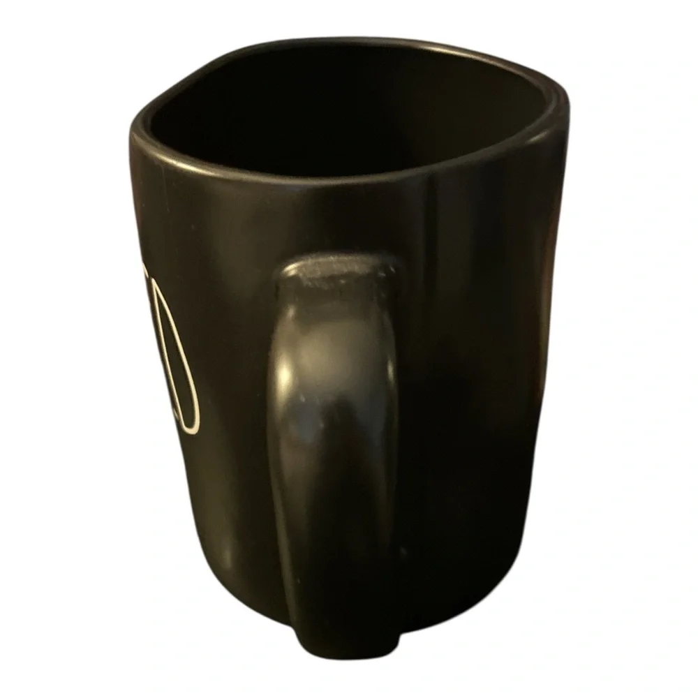 Rae Dunn BLESSED Mug Magenta‎ LL Farmhouse Black Coffee Cup 16 oz